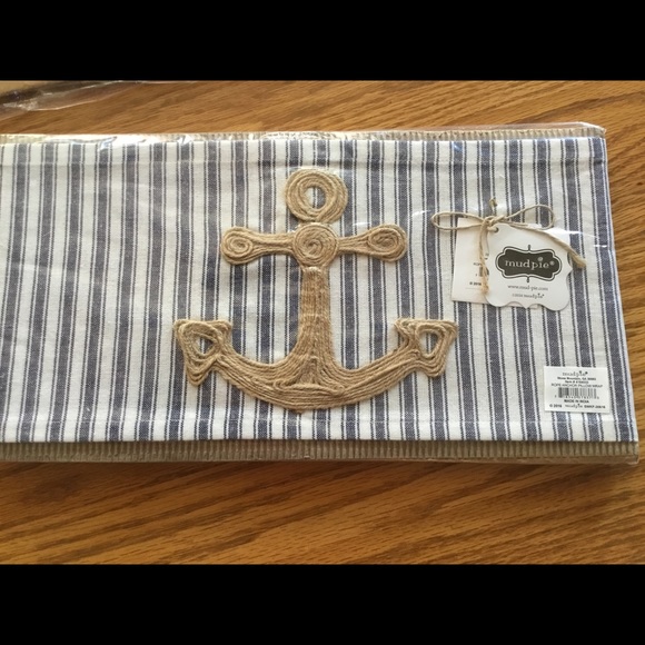 Mud Pie Anchor Pillow Wrap - Picture 2 of 4